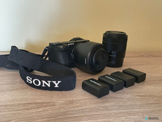 Sony a6500+lente 16-70mm+Sony 50mm1.8 e baterias